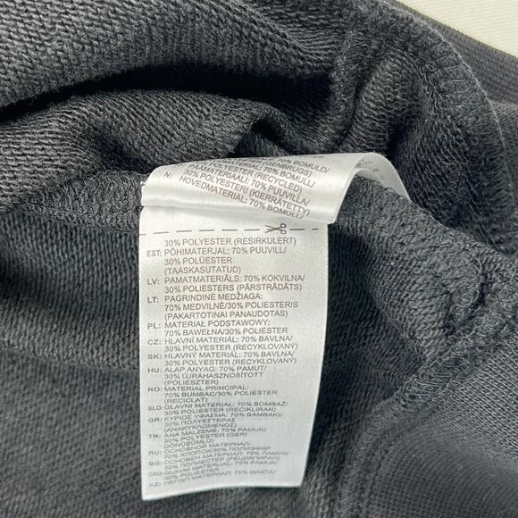 New Adidas Men US XL Black Sweatshirt Crew Neck Pullover Casual Long Sleeve Logo - Picture 9 of 9